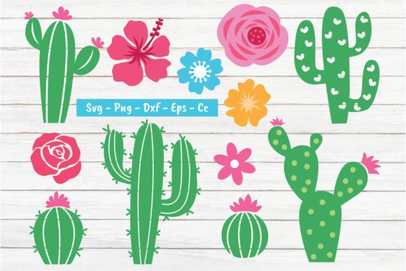 Cactus SVG Flower SVG Succulent Clipart