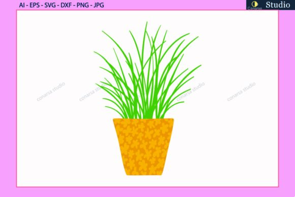Floral Beautiful in a Pot SVG