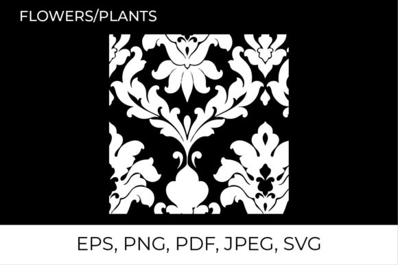 Floral Pattern Seamless SVG File