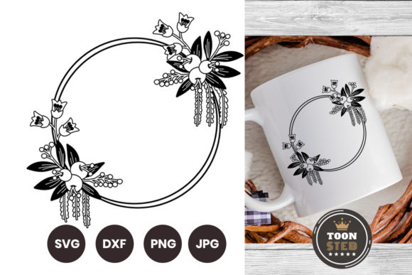 Floral Wreath SVG Files for Cricut Vol 1