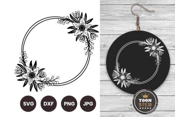 Floral Wreath SVG Files for Cricut Vol 4