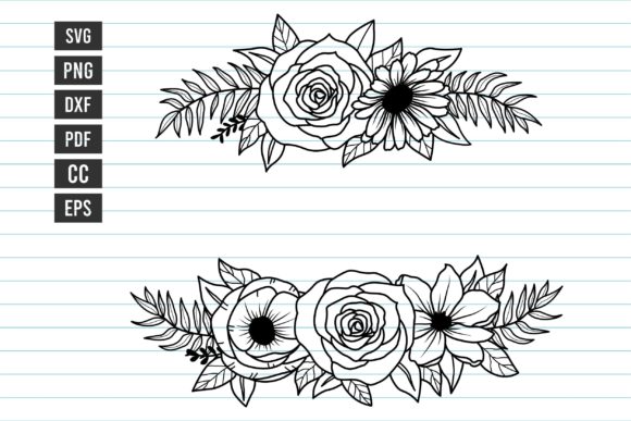 Flower Bouquet Border