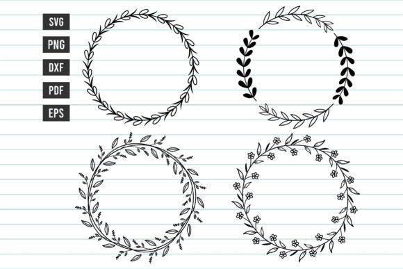Flower Bundle SVG Flower Wreath SVG