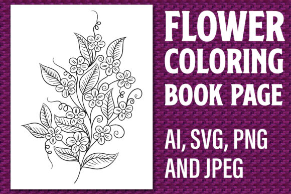 Flower Coloring Page 34, Coloring Page