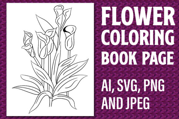 Flower Coloring Page, Coloring Page 35