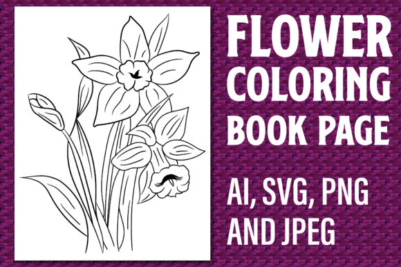 Flower Coloring Page, Coloring Page 37