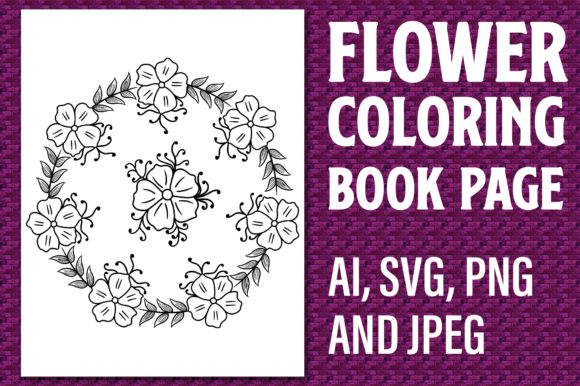 Flower Coloring Page, Coloring Page 38
