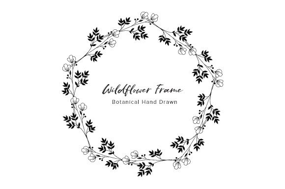 Pentagonal Floral Frame