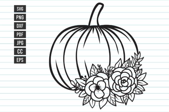 Pumpkin Flower SVG: Fall & Thanksgiving
