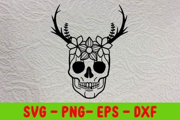 Skull SVG: Sugar Skull Meets Floral Elegance