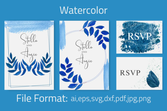 Watercolor Floral Invitation Card
