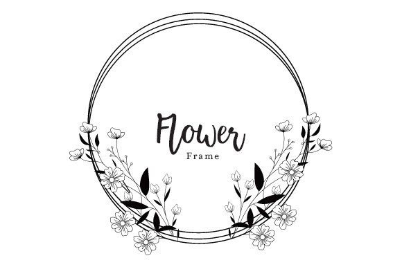 Wedding Floral Circular Frame