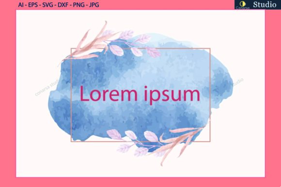 Wedding Floral Watercolor Background SVG